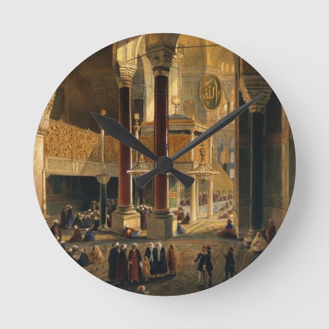 Haghia Sophia, plate 8: the Imperial Gallery and b Round Clock (Front)