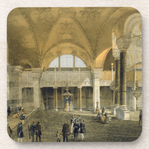 Haghia Sophia, plate 9: the new Imperial Gallery, Coaster