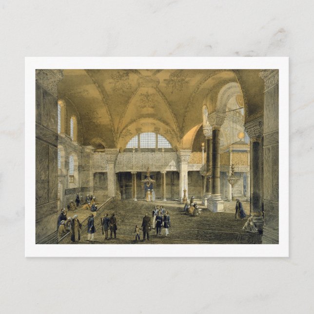 Haghia Sophia, plate 9: the new Imperial Gallery, Postcard (Front)
