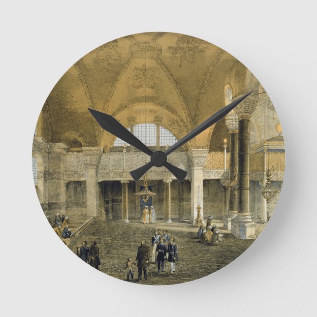 Haghia Sophia, plate 9: the new Imperial Gallery, Round Clock (Front)