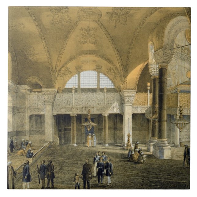 Haghia Sophia, plate 9: the new Imperial Gallery, Tile (Front)
