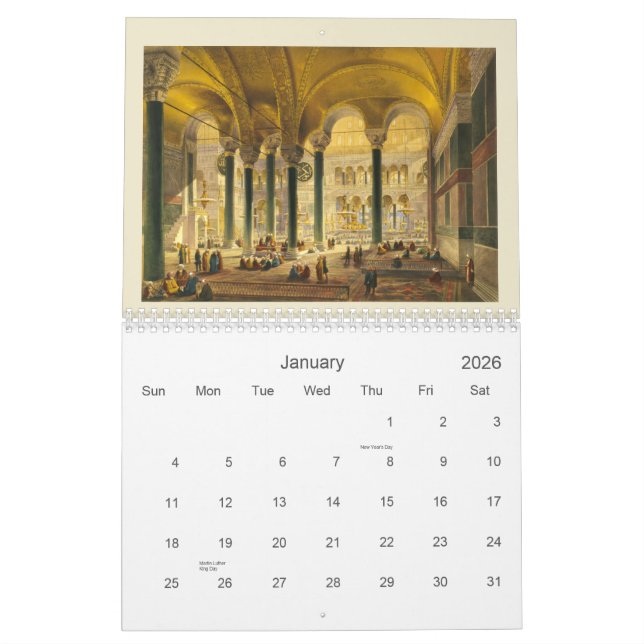 Hagia Sophia Calendar (Jan 2026)