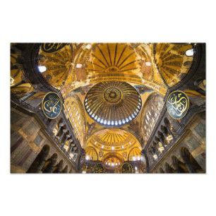 Hagia Sophia Interior in Istanbul Photo Print