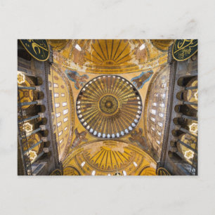 Hagia Sophia Interior in Istanbul Postcard