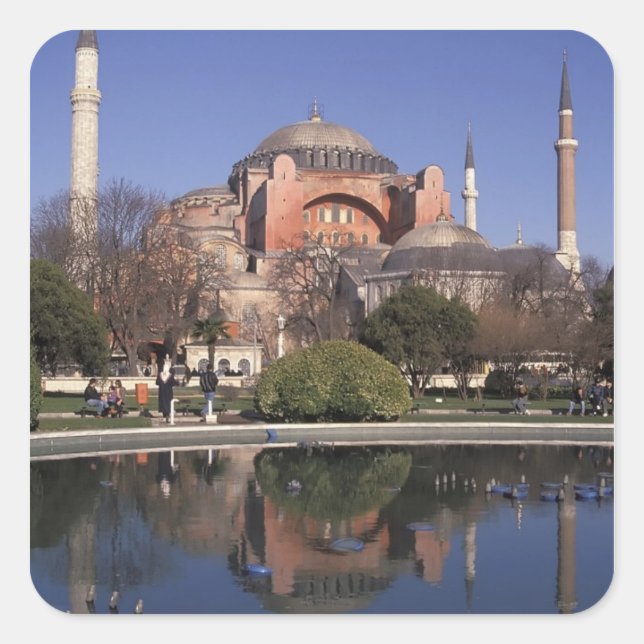 Hagia Sophia, Istanbul, Turkey Square Sticker (Front)
