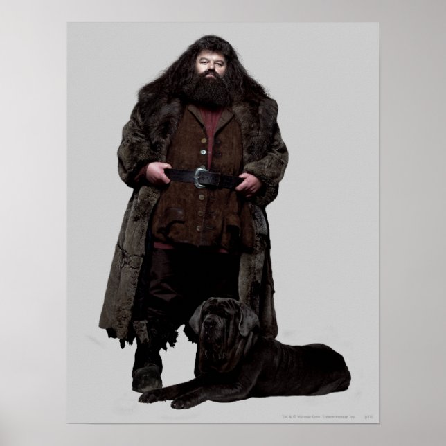 Hagrid and Dog Poster (Front)