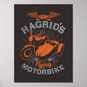 Hagrid's Flying Motorbike Poster
