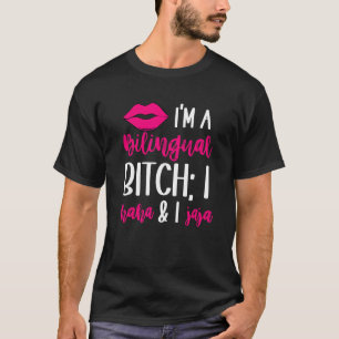 Haha Jaja Bilingual Latina English Spanish Spangl T-Shirt