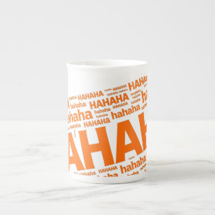 HAHAHA Funny Chaotic Laughter Bone China Mug