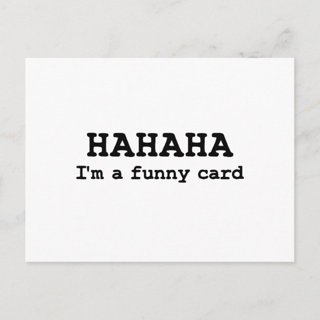 Hahaha funny postcard (Front)
