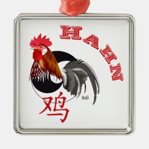Hahn Chinesisches - Sternzeichen Ornament