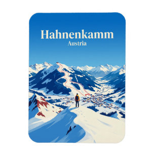 Hahnenkamm Ski Area Austria Magnet