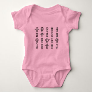 Haida Animals Native Indians Haida Indigenous Baby Bodysuit