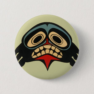 Haida Art 6 Cm Round Badge