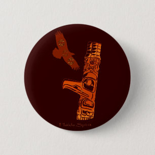 HAIDA COLLECTION 6 CM ROUND BADGE