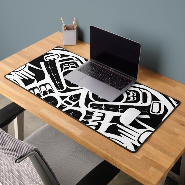 Haida Eagle Thunderbird Northwest Columbia Desk Mat (Office 2)