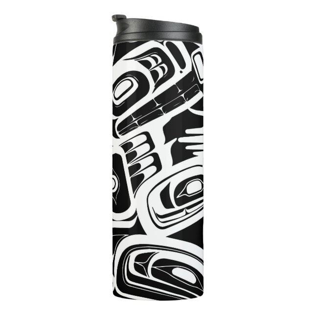 Haida Eagle Thunderbird Northwest Columbia Thermal Tumbler (Rotated Right)