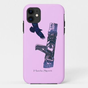 Haida Eagle & Totem Pole Native Art iPhone 11 Case