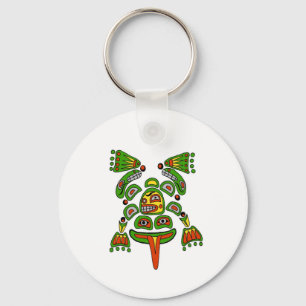 Haida frog key ring