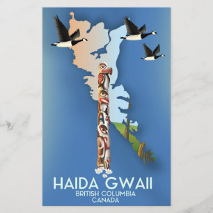 haida gwaii British Columbia Canadian map