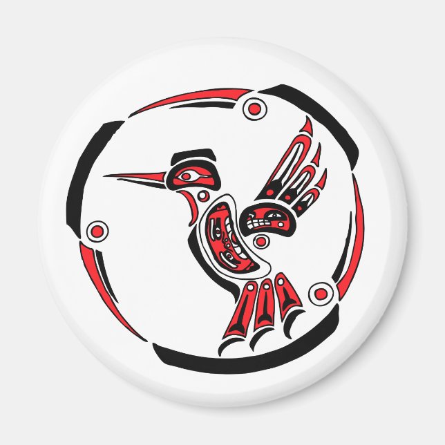 Haida Hummingbird Magnet (Front)