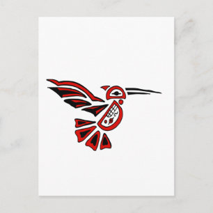 haida hummingbird postcard