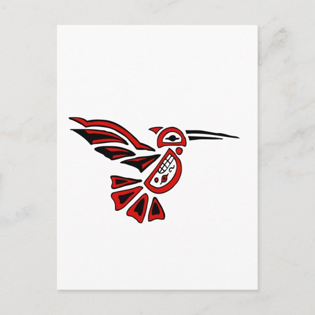 haida hummingbird postcard (Front)