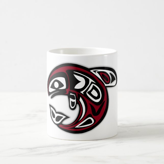 Haida Orca Northwest Coast Killer Whale Art Coffee Mug (Center)