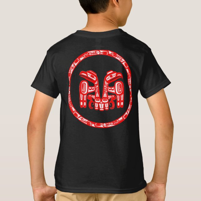 Haida People Native Canada Indigenous Double Eagle T-Shirt (Back)