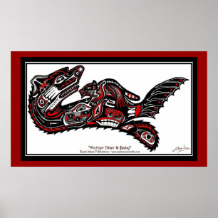 "HAIDA SPIRIT" Otter Larger version Art Print
