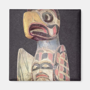 Haida 'Thunderbird' statue (painted wood) Magnet