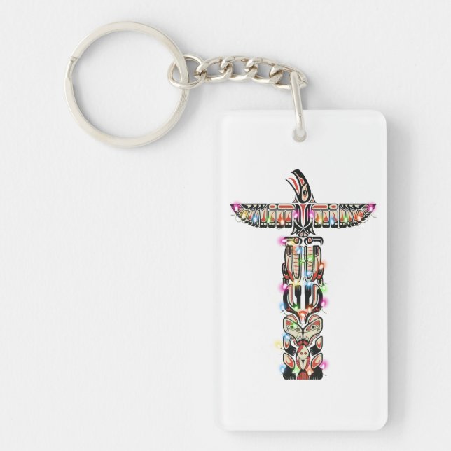 Haida  Thunderbird Symbolism Haida Nation Native C Key Ring (Front)