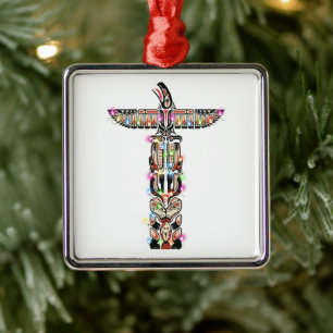 Haida Thunderbird Symbolism Haida Nation Native C Metal Ornament