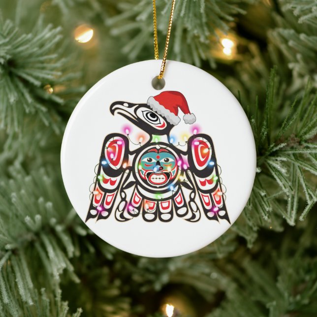 Haida Thunderbird Symbolism Ornament Target Christ (Tree)