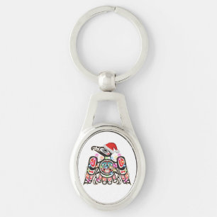 Haida Thunderbird Symbolism Ornament Target Christ Key Ring
