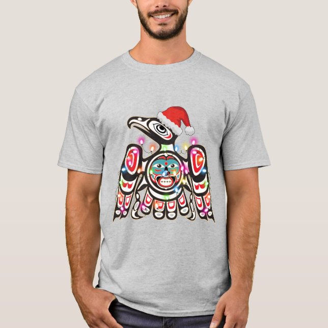 Haida Thunderbird Symbolism Ornament Target Christ T-Shirt (Front)