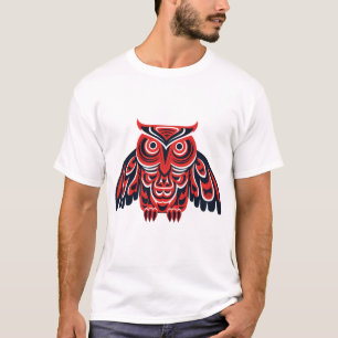 Haida Tlingit Native owl T-Shirt