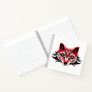 Haida Tlingit Native Totem Wolf head Notebook
