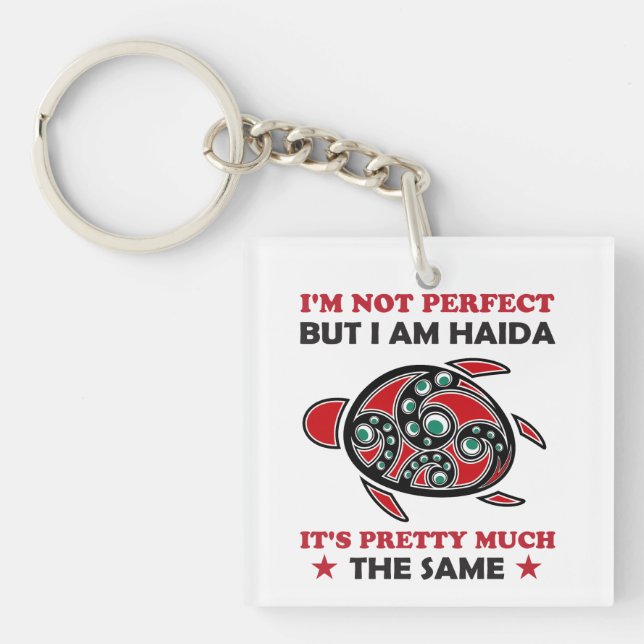 Haida Turtle Haida First Nation Native Pride Key Ring (Front)