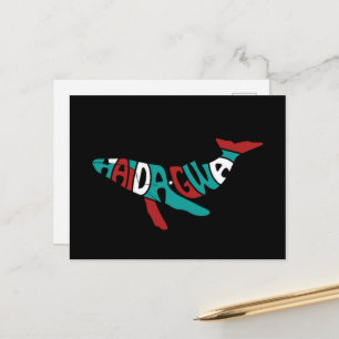 Haida Whale Native Pride Haida mens Gift Ideas Postcard