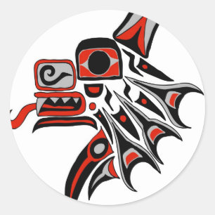 Haida Wolf 2012 Classic Round Sticker