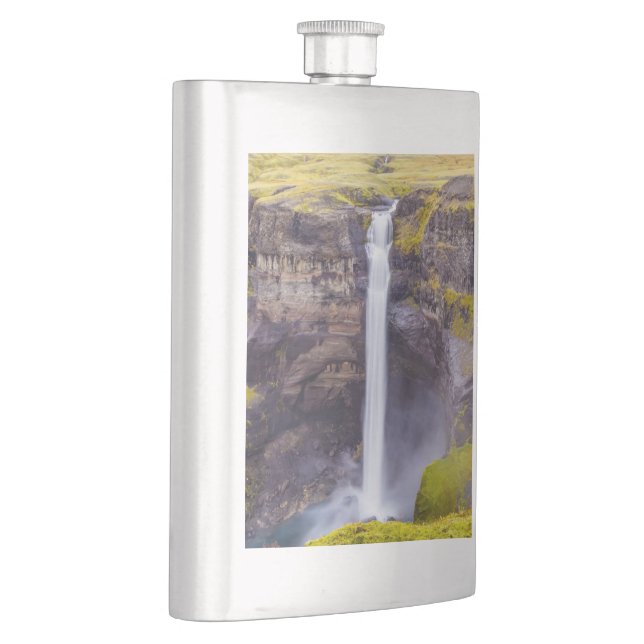 Haifoss waterfall, Iceland Hip Flask (Right)