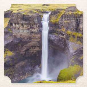 Haifoss waterfall, Iceland Paper Coaster