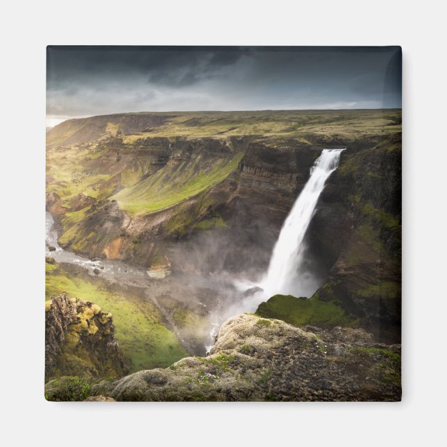 Haifoss Waterfall | Summer in Iceland Magnet (Front)