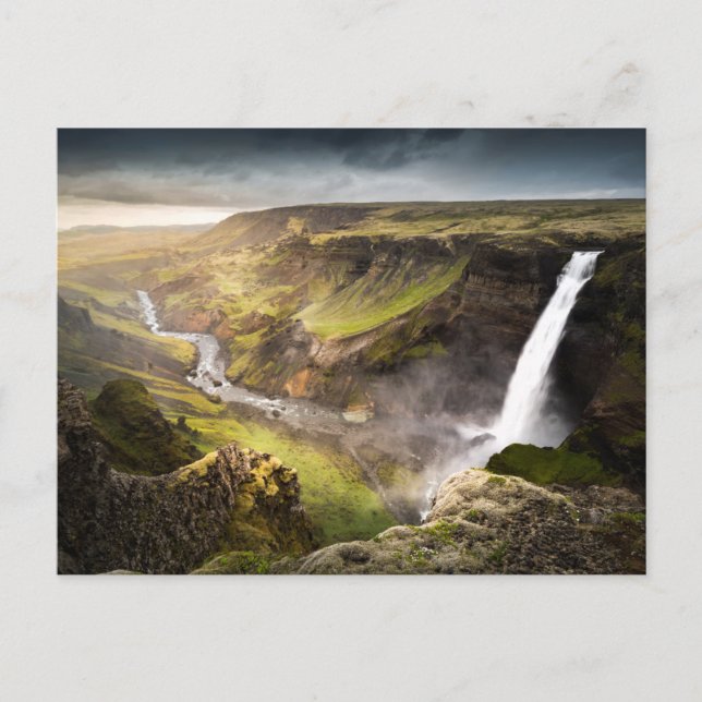 Haifoss Waterfall | Summer in Iceland Postcard (Front)