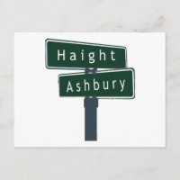 Haight Ashbury Classic Street Sign
