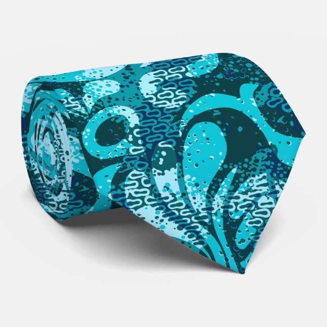 Haight Ashbury Psychedelic Two-sided Tie (Rolled)