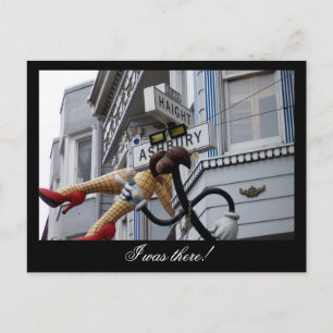 Haight Ashbury Street Sign California Postcard