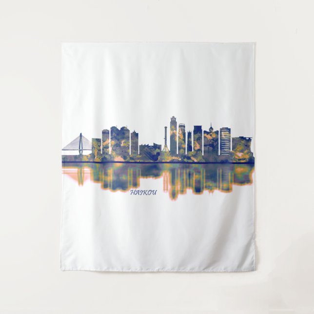 Haikou Skyline Tapestry (Front)