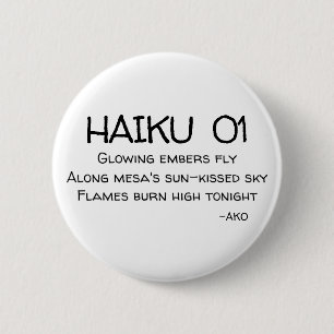 HAIKU 01 6 CM ROUND BADGE
